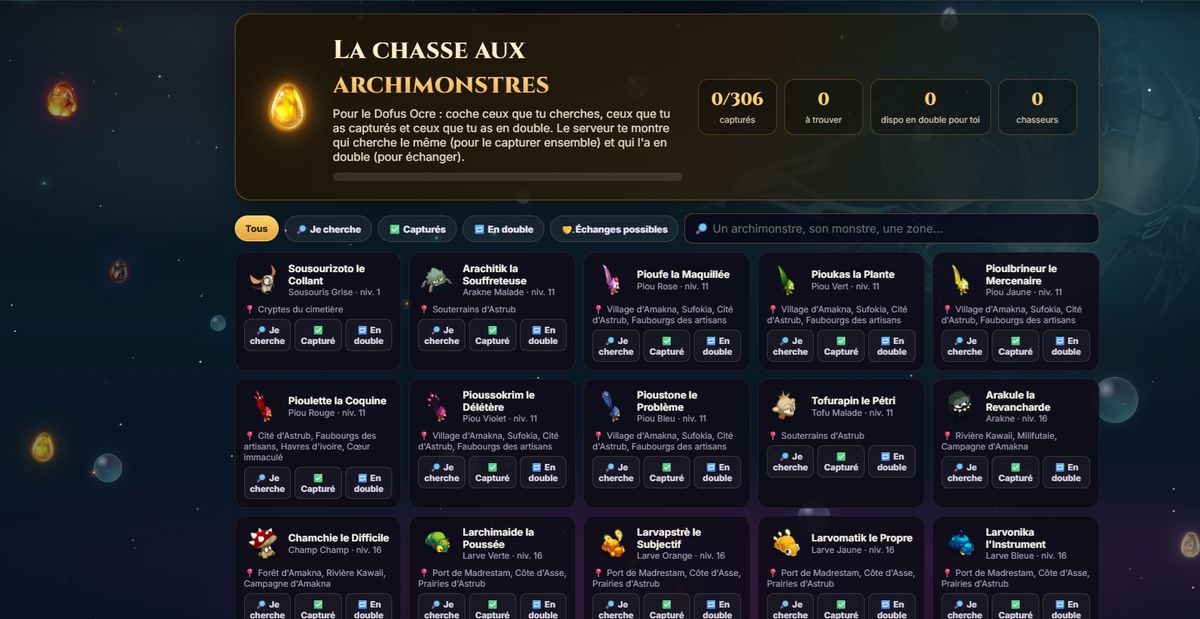 La chasse aux archimonstres